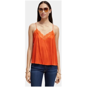 Scotch Soda Sale | Women's Camisole strap tank top | 34 | Viscose T-Shirts & Singlets | Afterpay Available