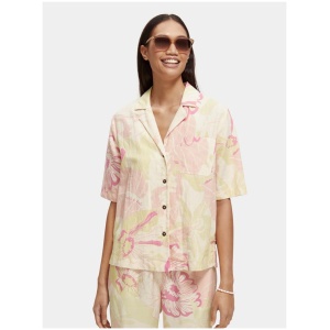 Scotch Soda Sale | Women's Camp shirt with print | Multi / 34 | Cotton Shirts | Afterpay Available