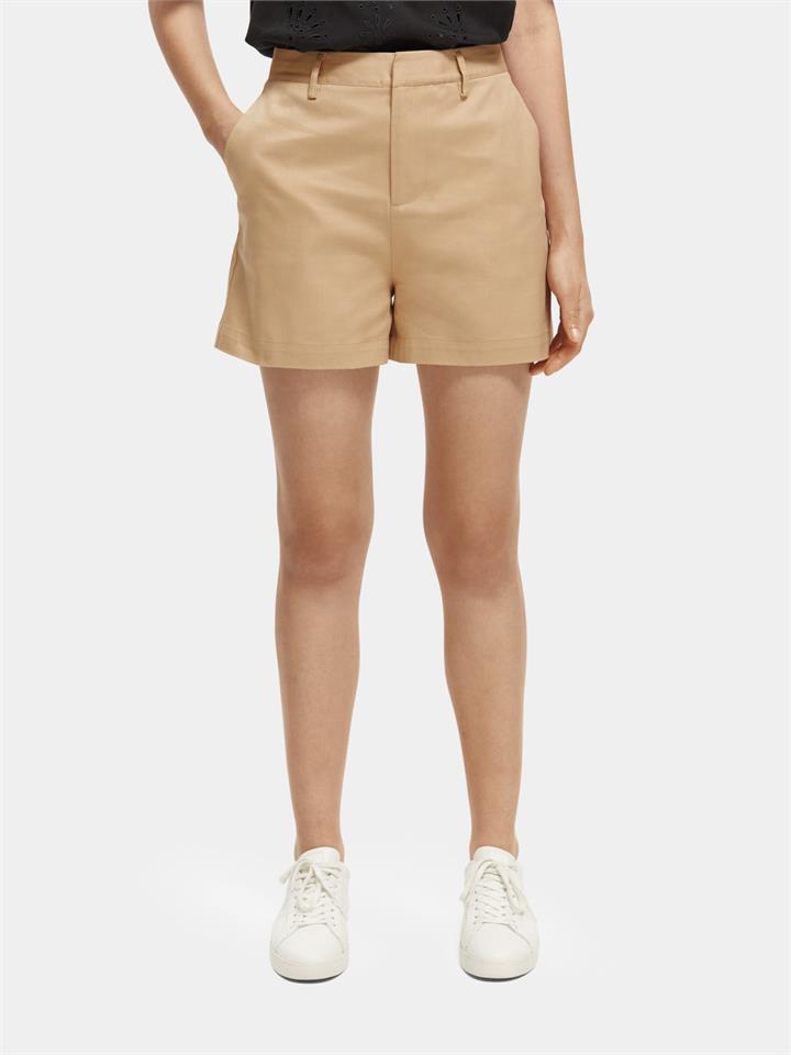 Scotch Soda Sale | Women's High|rise chino shorts | 24 | Cotton Shorts | Afterpay Available