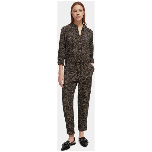 Scotch Soda Sale | Women's Jacquard jumpsuit | Leopard / 34 | Elastane Jumpsuit & Playsuit | Afterpay Available