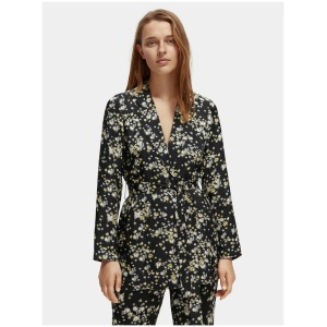 Scotch Soda Sale Women's Printed drapey blazer Multi / XS Viscose Blazers Afterpay Available