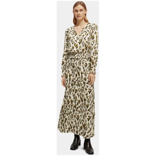 Scotch Soda Sale Women's Printed long sleeved maxi dress Multi / 36 Long Sleeves Maxi Dresses Afterpay Available