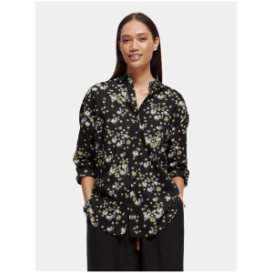 Scotch Soda Sale | Women's Printed oversized shirt | Multi / 34 | Cotton Shirts | Afterpay Available