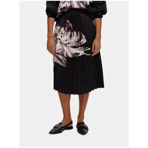 Scotch Soda Sale | Women's Printed pleated midi skirt | M | Mid|LengthSkirts | Afterpay Available