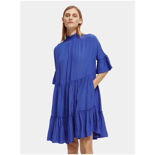 Scotch Soda Sale Women's Ruffle|sleeved tiered mini dress EU 34 Viscose Mini Dresses Afterpay Available