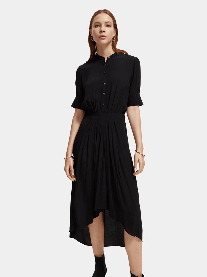 Scotch Soda Sale Women's Short sleeved midi dress 34 Viscose Midi Dresses Afterpay Available