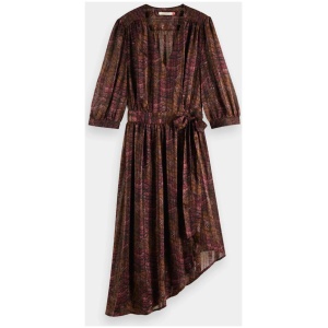 Scotch Soda Sale Women's V|neck midi dress 34 3/4 Sleeves Midi Dresses Afterpay Available