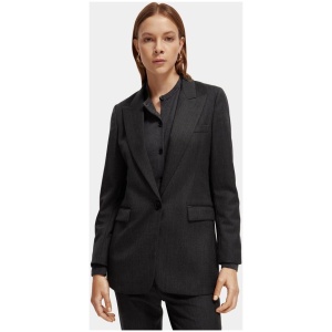 Scotch Soda Sale Women's Wool|blend single|breasted blazer XS Polyester, Wool Blazers Afterpay Available