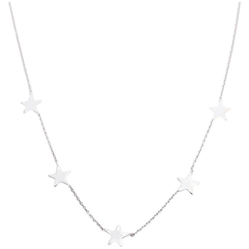 Spero London Sale | Women's Star Station Necklace Sterling Silver | One Size | Fashion Necklaces | Afterpay Available