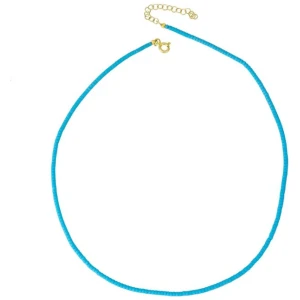 Spero London Sale | Women's Turquoise Natural Stone Necklace | One Size | Fashion Necklaces | Afterpay Available