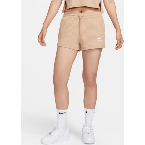 Sportswear Rib Jersey Shorts in Hemp & White