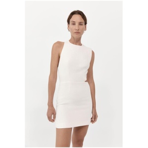 St Agni Sale Women's Deconstructed Mini Dress Ivory Off M Viscose Designer Mini Dresses Afterpay Available