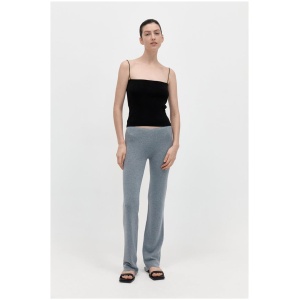 St Agni Sale | Women's Low Waist Knit Pants | Grey Marle | S | Fashion Designer Pants | Afterpay Available