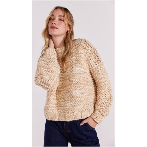 Staple The Label Sale | Women's EMERY JUMPER | Oatmeal / L | Fashion Knitwear | Afterpay Available