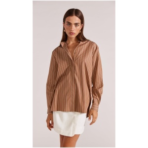 Staple The Label Sale | Women's HANIA STRIPE SHIRT | S | Polyester Shirts | Afterpay Available