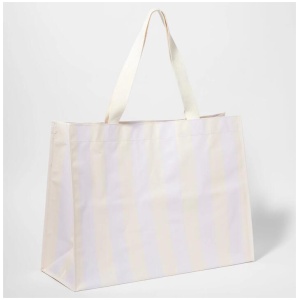 Sunnylife Carryall Beach Bag Rio Sun - Pastel Lilac Stripe