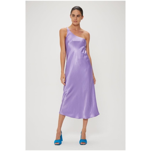 Third Form Sale Women's CRUSH BIAS ONE SHOULDER MIDI VIOLET 12 Designer Midi Dresses Afterpay Available