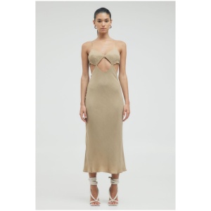 Third Form Sale Women's PRESSED PETALS DIAMOND CUT SLIP ALMOND 6 Midi Designer Midi Dresses Afterpay Available