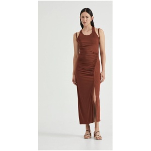 Third Form Sale Women's PUSH PULL TANK DRESS CINNAMON 6 Viscose Designer Midi Dresses Afterpay Available