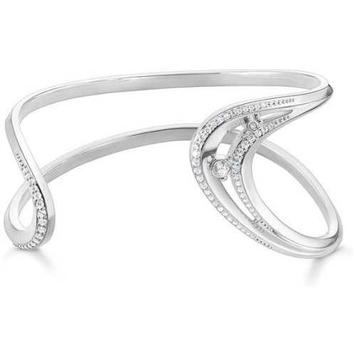 Thomas Sabo Sale | Women's Bangle wave with stones | 16cm | Fashion Bracelets & Cuffs | Afterpay Available