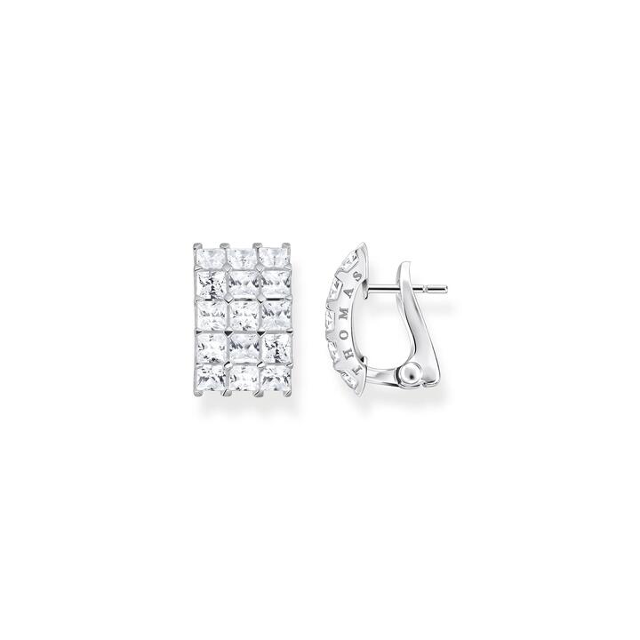 Thomas Sabo Sale | Women's Ear clip white stones pavé silver | One Size | Fashion Earrings | Afterpay Available