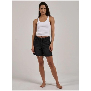 Thrills Sale | Women's Billie Low Short | Smoke Black | 6 | Cotton Shorts | Afterpay Available