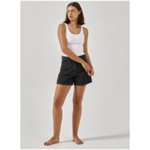 Thrills Sale | Women's Khloe Short | Smoke Black | 6 | Cotton Shorts | Afterpay Available