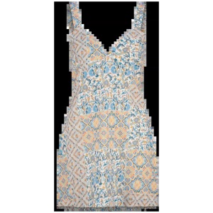 Tigerlily Sale Women's Azalia Gemma Mini Dress Cobalt Ornate Multi / 12 Linen Mini Dresses Afterpay Available