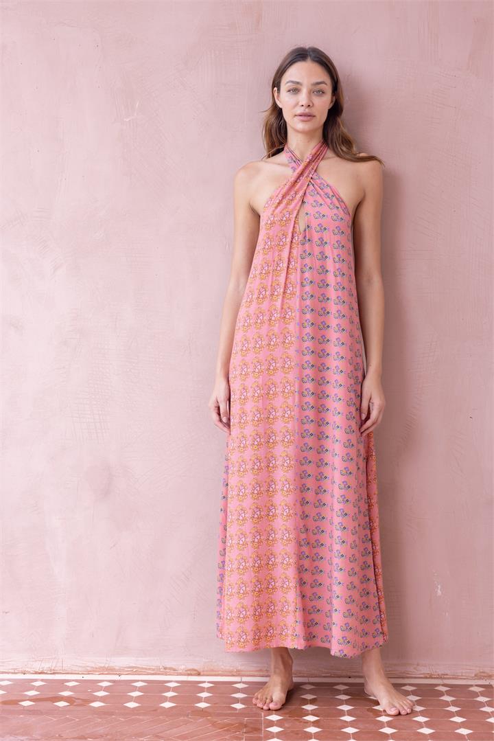 Tigerlily Sale Women's Pandora Aurora Maxi Dress Dusk Pink 10 Viscose Maxi Dresses Afterpay Available