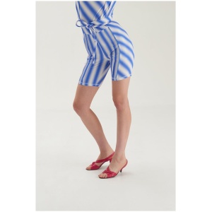 Verner Sale | Women's Pintuck Shorts | Blue / XS/S | Viscose Designer Shorts | Afterpay Available