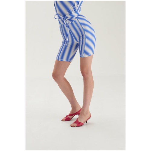 Verner Sale | Women's Pintuck Shorts | Blue / XS/S | Viscose Designer Shorts | Afterpay Available