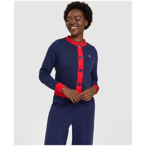 Women's Delila Cardigan - FILA NAVY - FILA NAVY