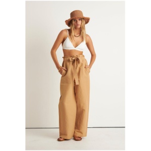 Zerafima Sale | Women's ISLAND PAPER BAG PANT | S | Cotton Pants | Afterpay Available